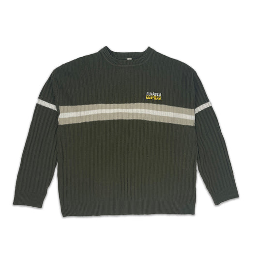 Custard Reclaimed Stripe Jumper | Size X-Large