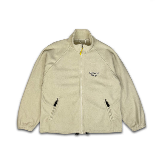 Custard Reclaimed Cream Full-Zip Fleece | Size Large