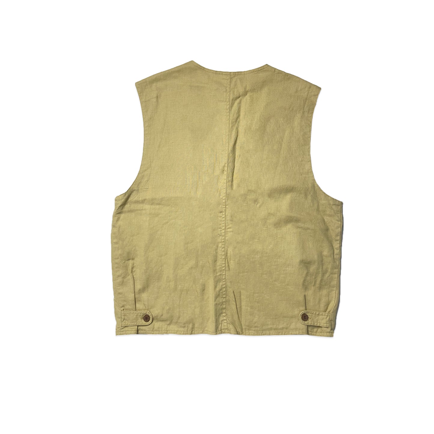 Custard Reclaimed Beige Vest | Size Medium