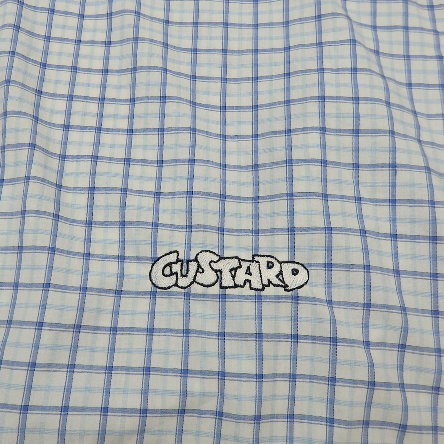 Custard Reclaimed Check Shirt | Size Medium