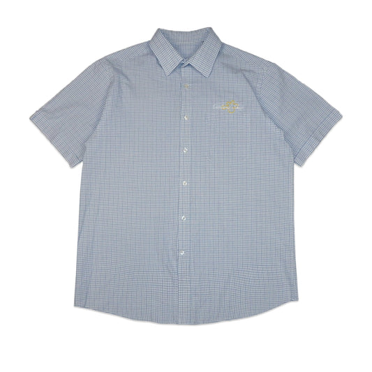 Custard Reclaimed Blue Check Shirt | Size Medium