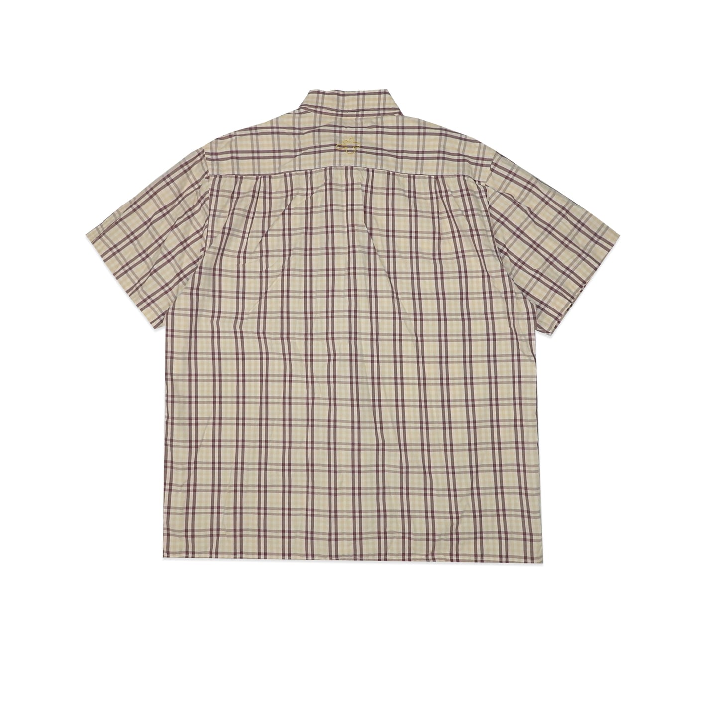 Custard Reclaimed Brown Check Shirt | Size Medium