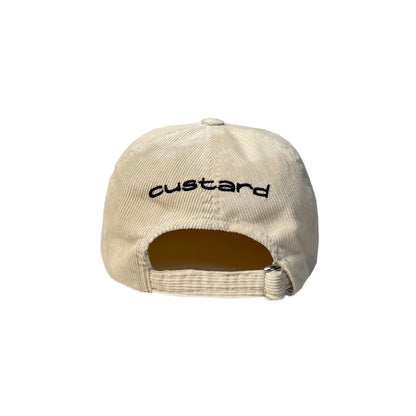 Corduroy Ivory Logo 6 Panel Cap