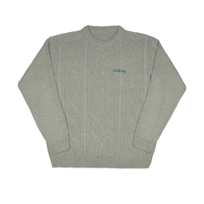 Custard Reclaimed Cream Knit Jumper | Size Large