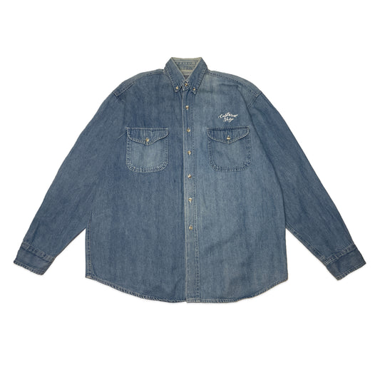 Custard Reclaimed Denim Shirt | Size X-Large