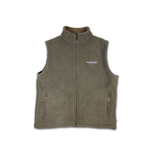 Custard Reclaimed Fleece Gilet | Size Large