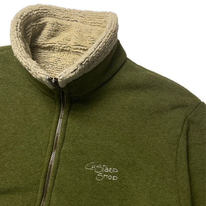 Custard Reclaimed Green Fleece | Size Medium