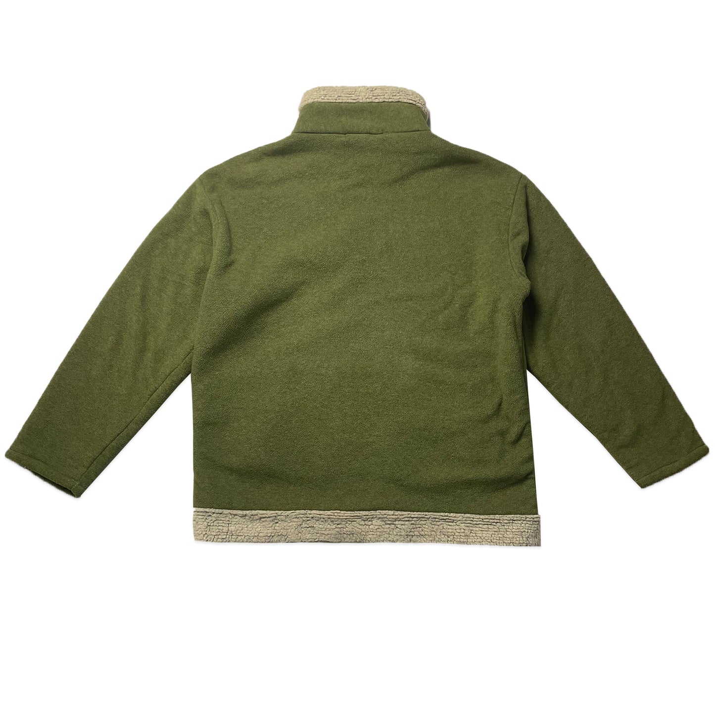 Custard Reclaimed Green Fleece | Size Medium