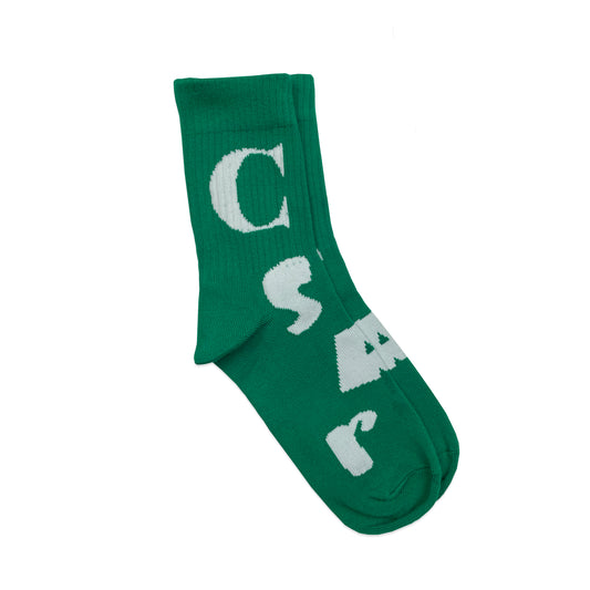 Spell-out Socks | Green