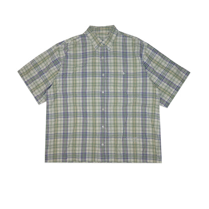 Custard Reclaimed Check Shirt | Size Large