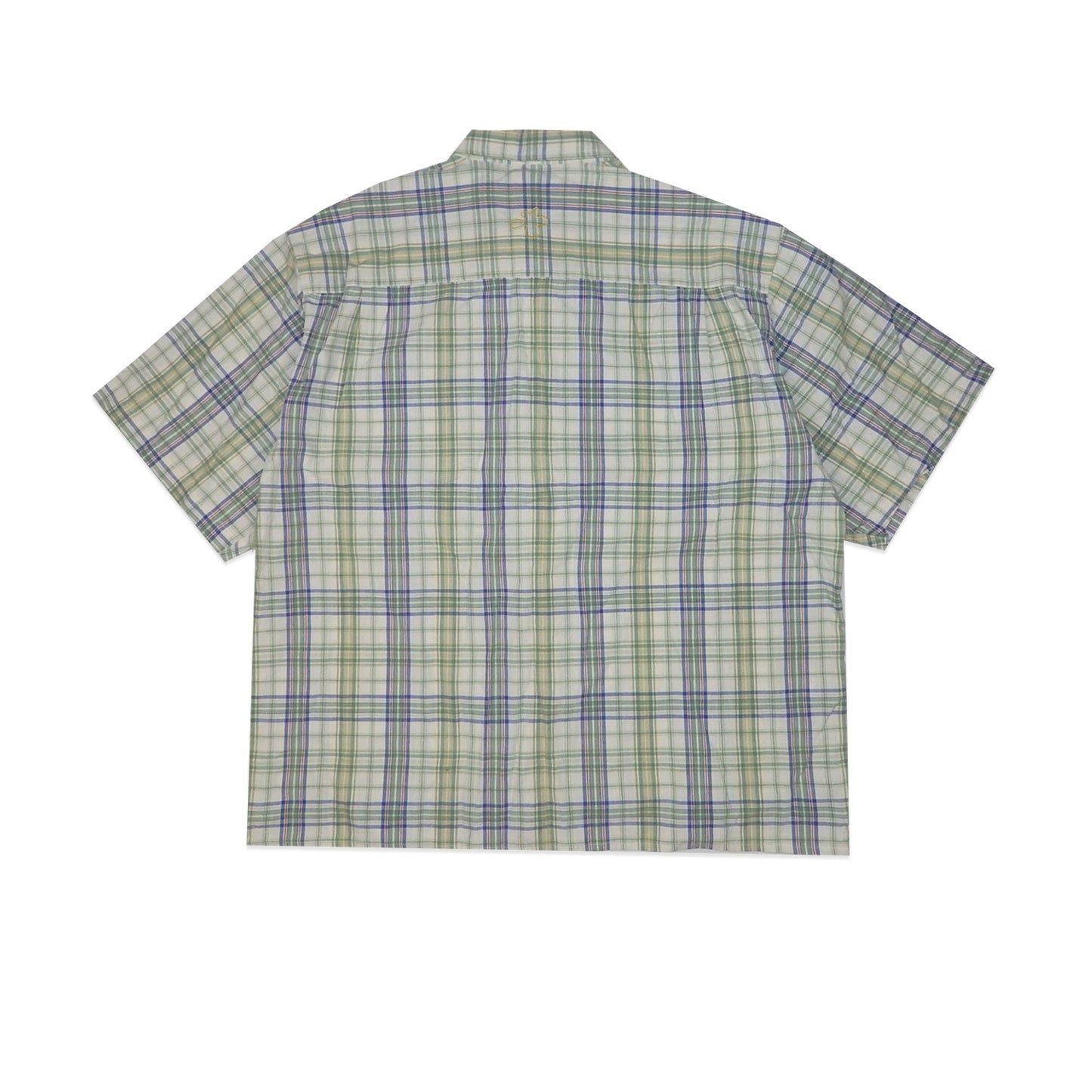 Custard Reclaimed Check Shirt | Size Large