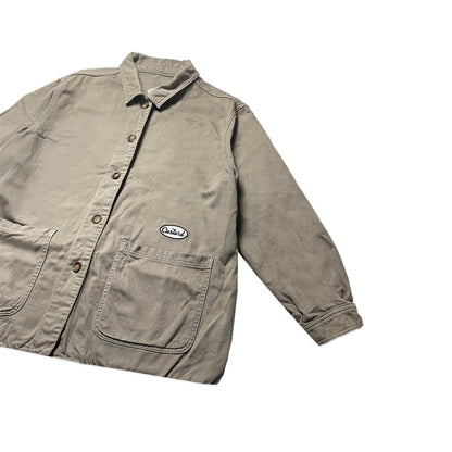 Custard Reclaimed Grey Chore Jacket | Size Medium