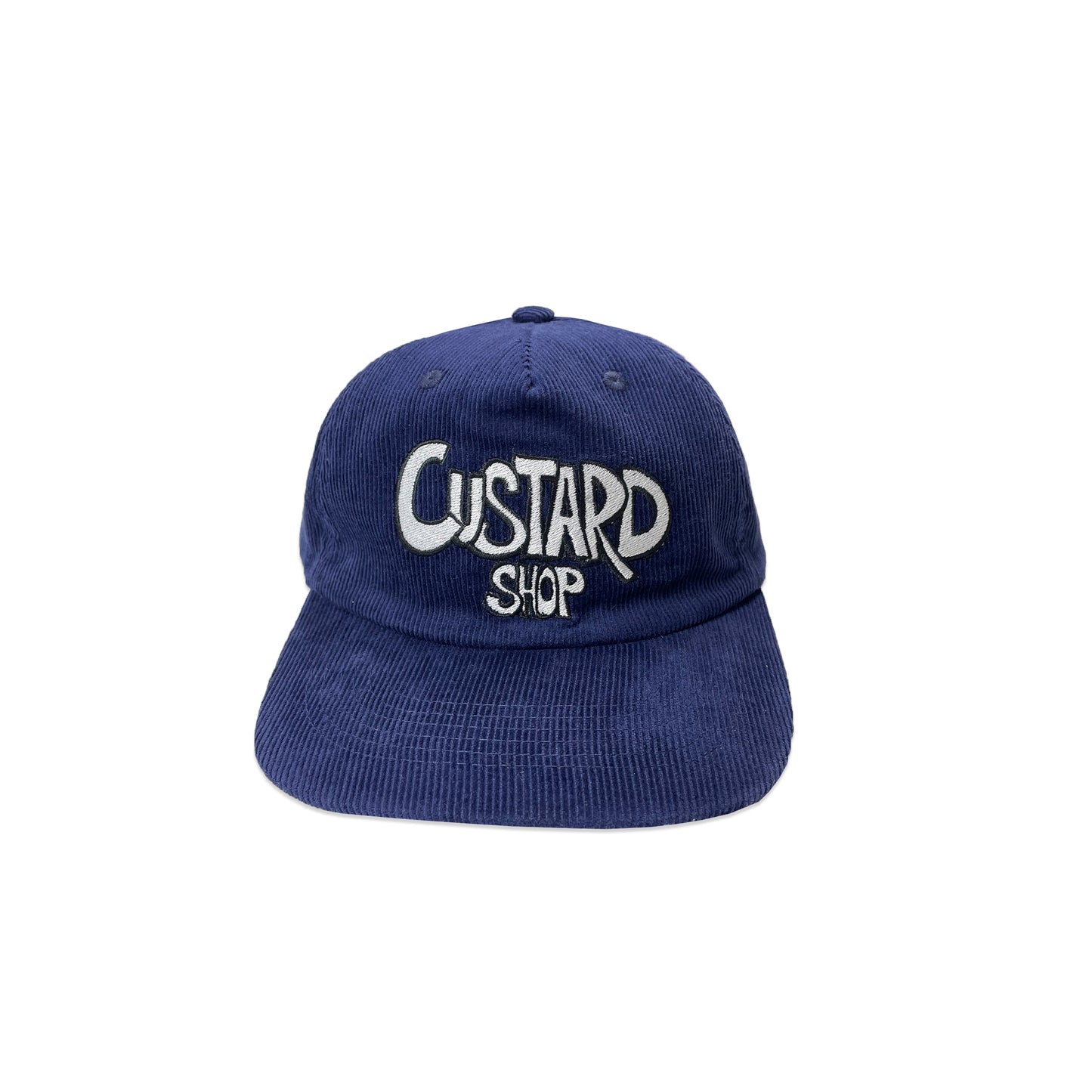 Corduroy Navy Logo 6 Panel Cap