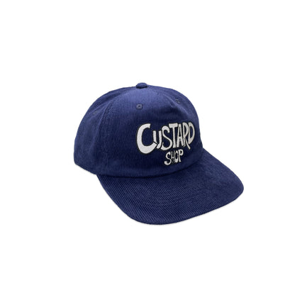 Corduroy Navy Logo 6 Panel Cap