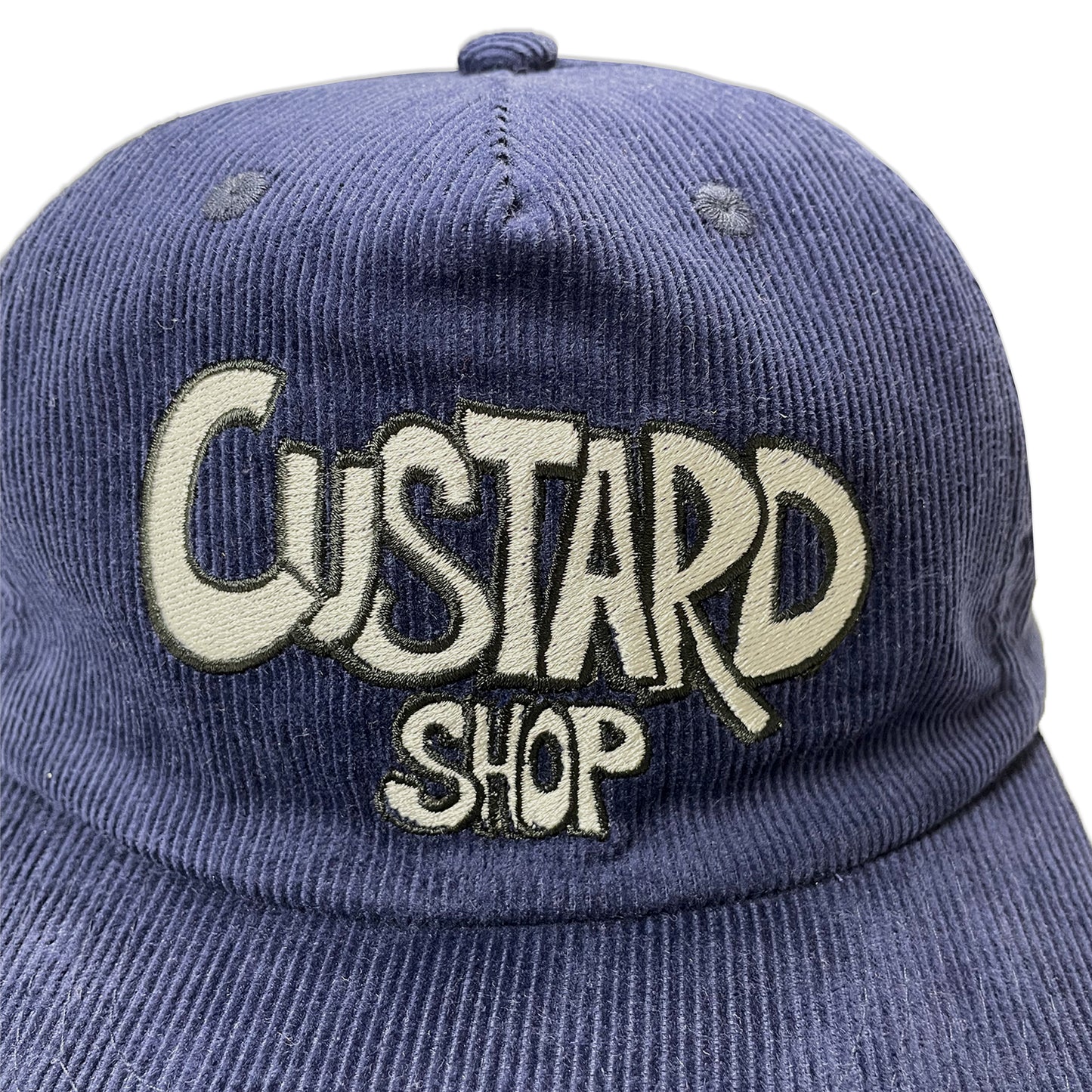 Corduroy Navy Logo 6 Panel Cap