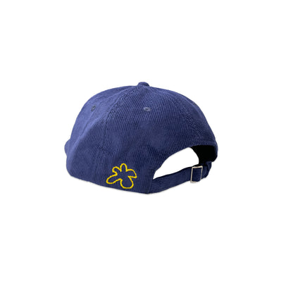 Corduroy Navy Logo 6 Panel Cap