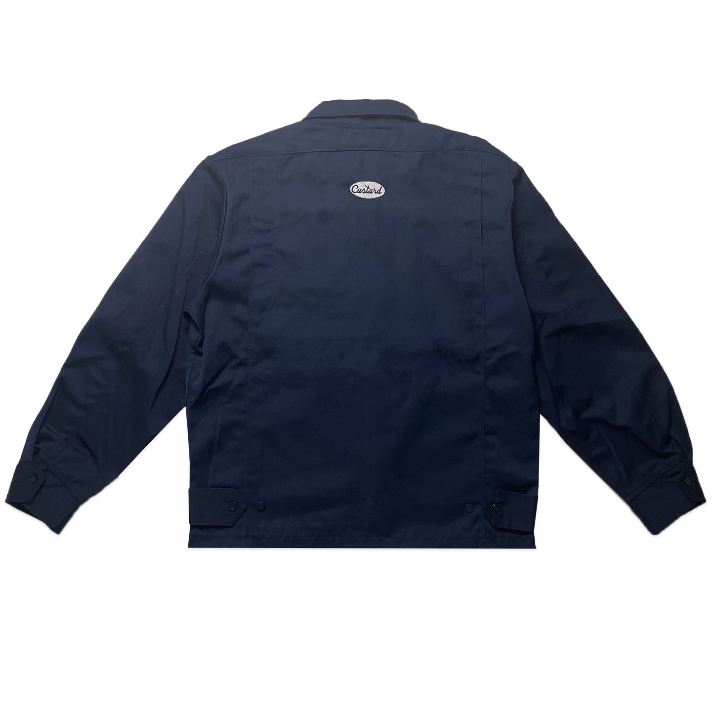 Custard Reclaimed Navy Jacket | Size Medium