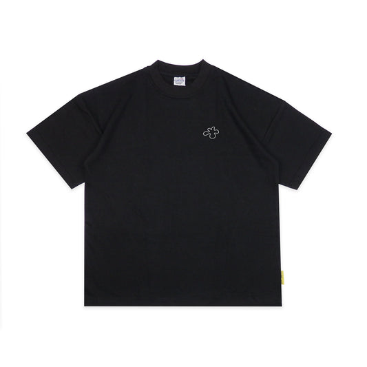 Heavyweight Embroidered T-Shirt | Black