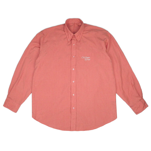 Custard Reclaimed Salmon Check Shirt | Size Large