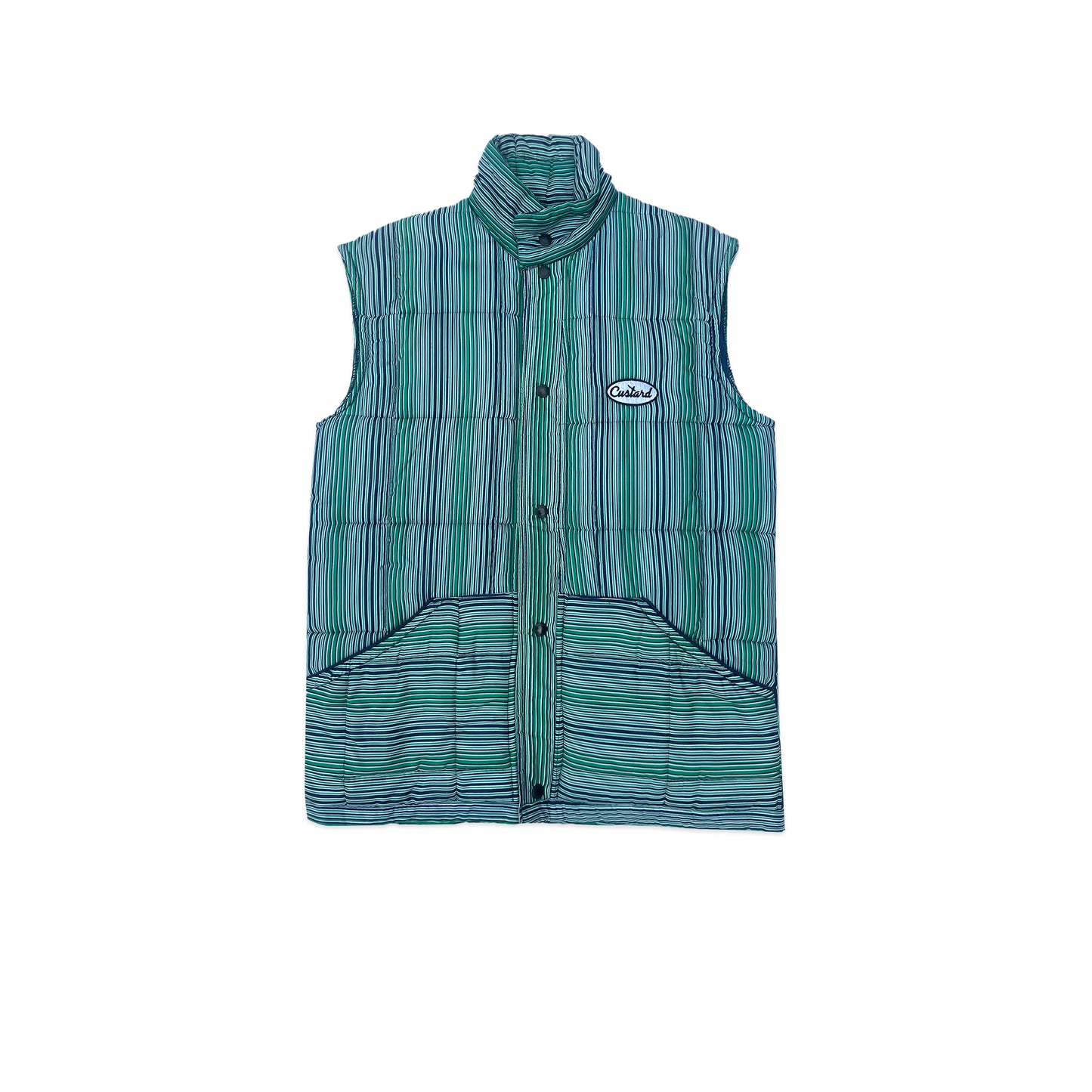 Custard Reclaimed Stripe Gilet | Size Medium