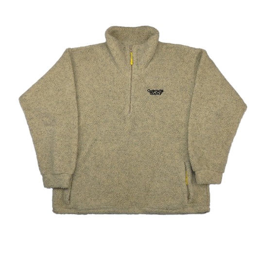 Custard Reclaimed Sherpa 1/4 Zip | Size Large