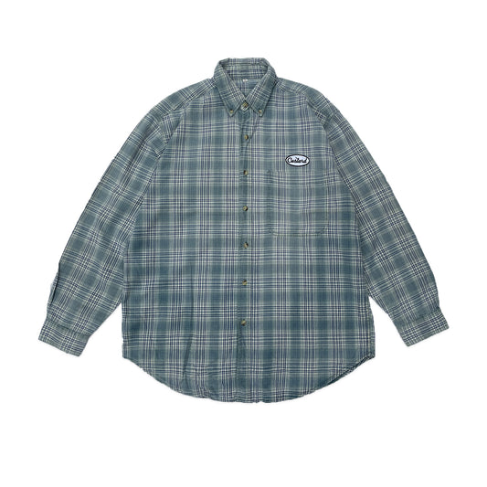 Custard Reclaimed Check Shirt | Size Large