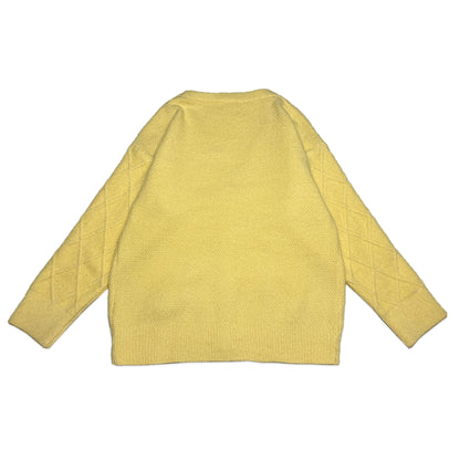 Custard Reclaimed Button Cardigan | Size Medium