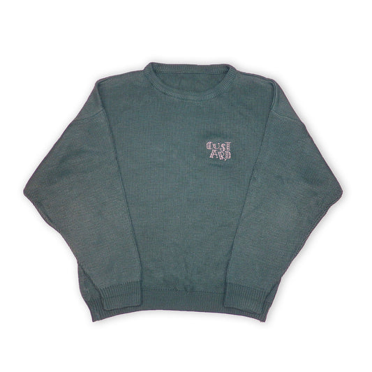 Custard Reclaimed Emerald Knit Jumper | Size Large