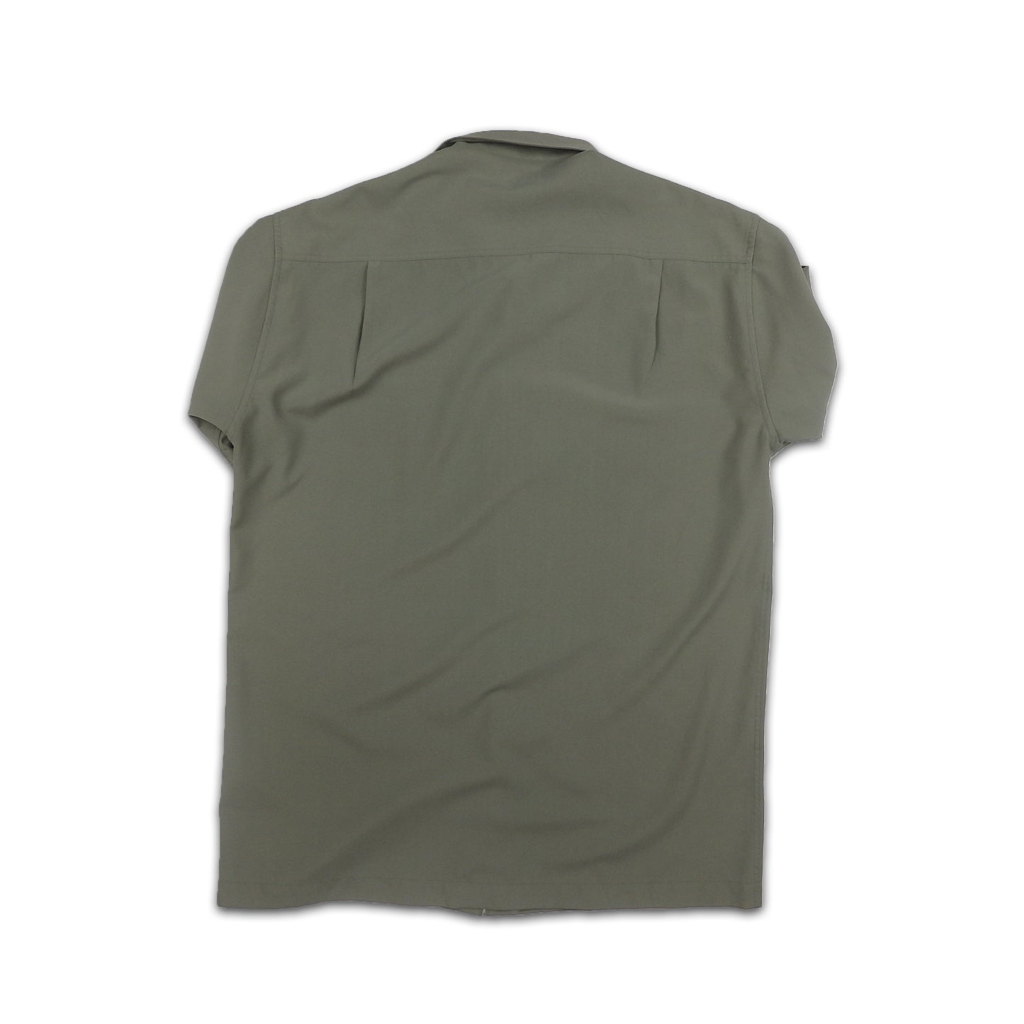 Custard Reclaimed Grey Full-Button Shirt | Size M/L
