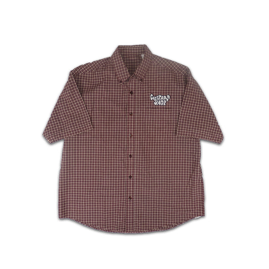 Custard Reclaimed Red Check Shirt | Size Large