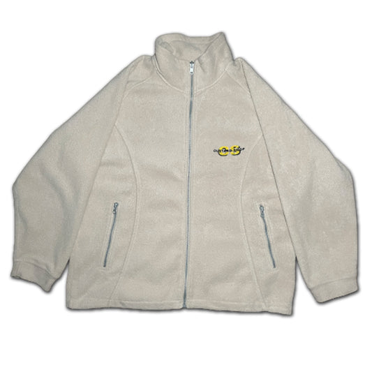 Custard Reclaimed Beige Full-Zip Fleece | Size Medium Custard Shop Official