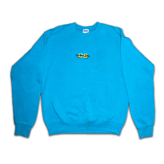 Custard Reclaimed Blue Sweatshirt | Size Small