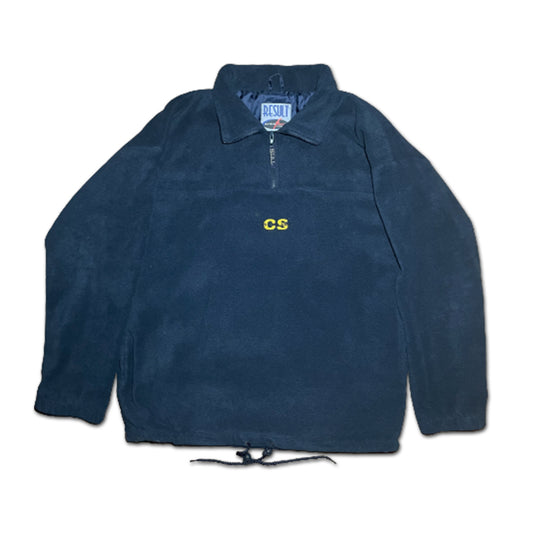 Custard Reclaimed Navy Quilted 1/4 Zip | Size XL Custard Shop Official