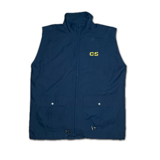 Custard Reclaimed Navy Fishing Vest | Size Large Custard Shop Official