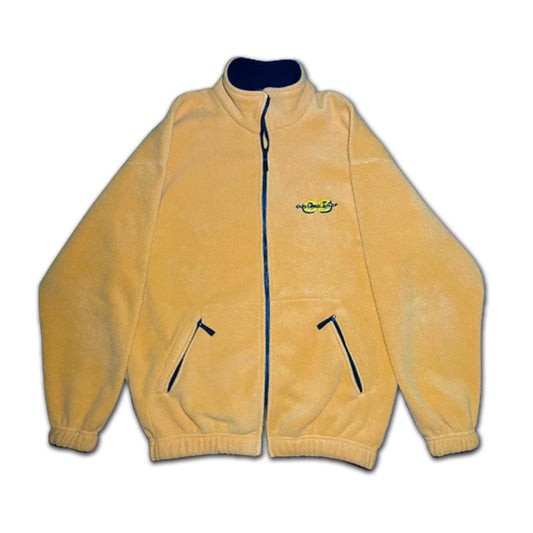 Custard Reclaimed Yellow Full-Zip Fleece | Size Medium Custard Shop Official