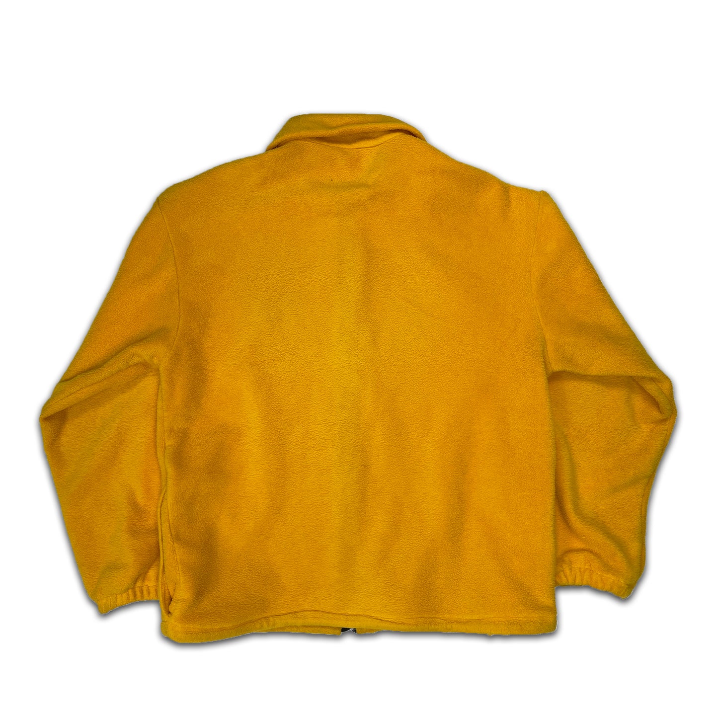 Custard Reclaimed Yellow Full-Zip Fleece Jacket | Size Large